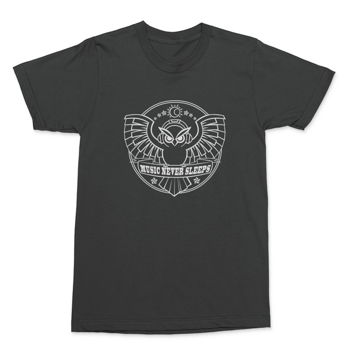 Music Never Sleeps Emblem - Unisex Tshirt