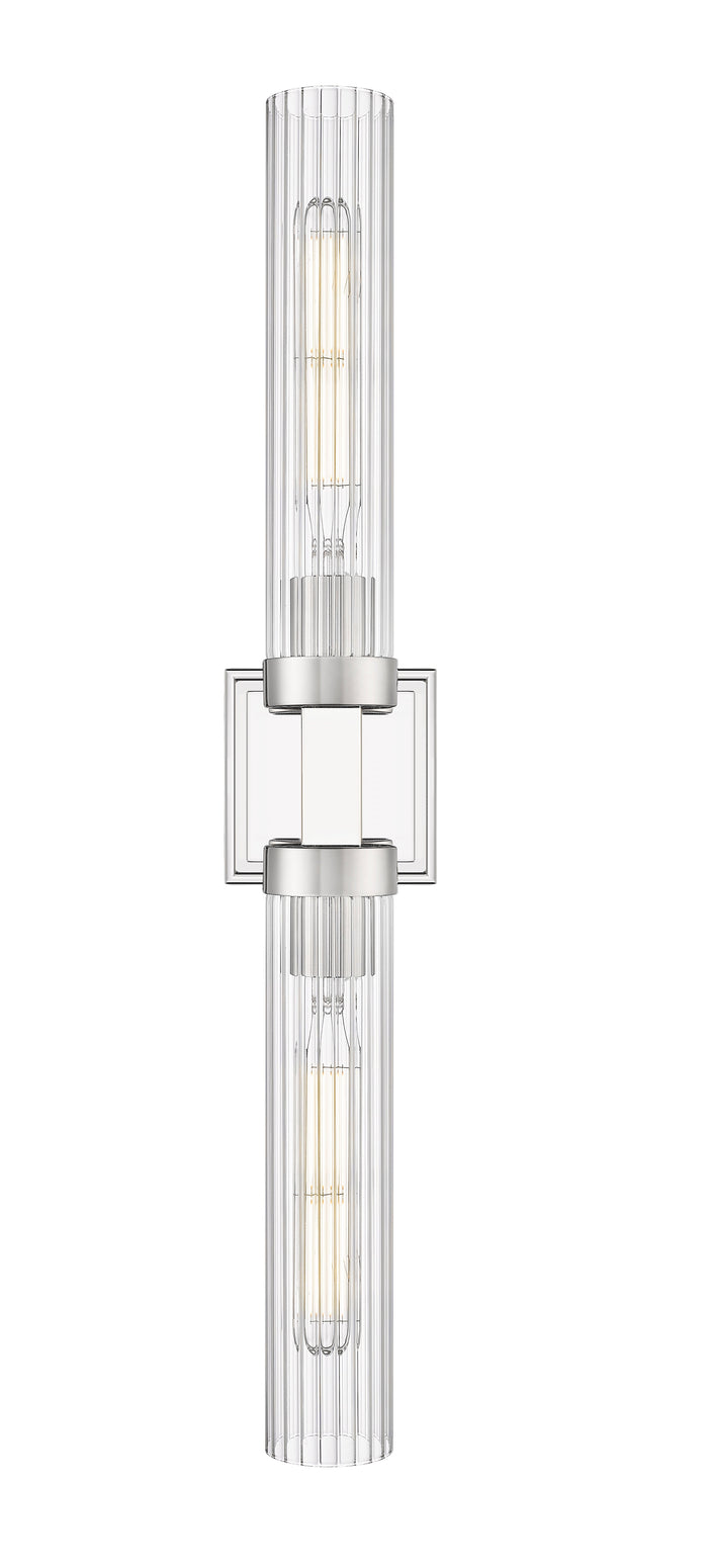 Wall Sconce Z-Lite 740-2W-PN Polished Nickel Beau 2 Light Wall Sconce Z-Lite