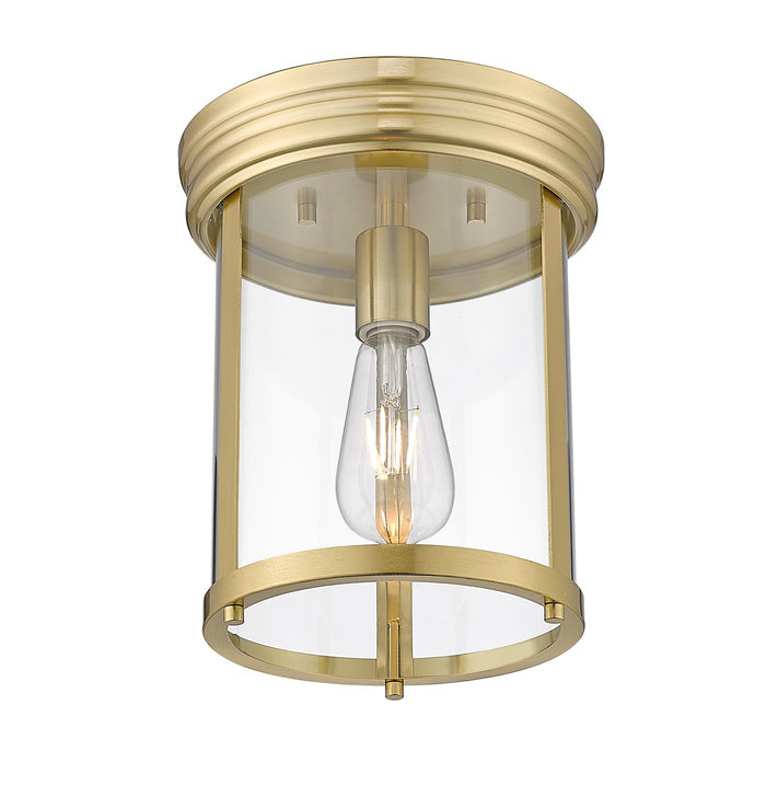 Flush Mount Z-Lite 742F9-LG Luxe Gold Thayer 1 Light Flush Mount Z-Lite