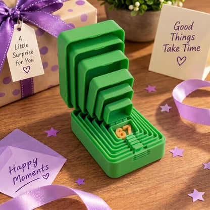 6-Layer Nesting Prank Gift Box | Pick Your Surprise: Middle Finger, Spider or Number 67