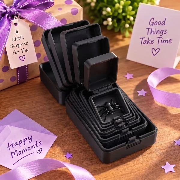 6-Layer Nesting Prank Gift Box | Pick Your Surprise: Middle Finger, Spider or Number 67