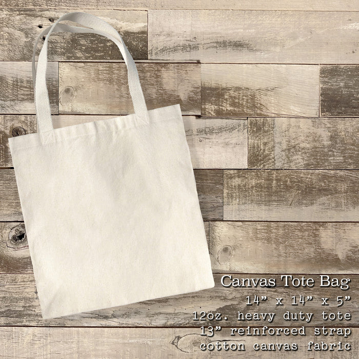 Anchor with Flag Bow - Canvas Tote Bag