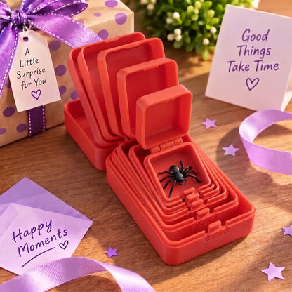 6-Layer Nesting Prank Gift Box | Pick Your Surprise: Middle Finger, Spider or Number 67