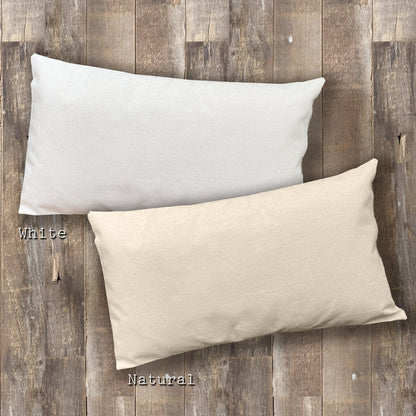 City and State w/ Initial - Custom Rectangular Canvas Pillow
