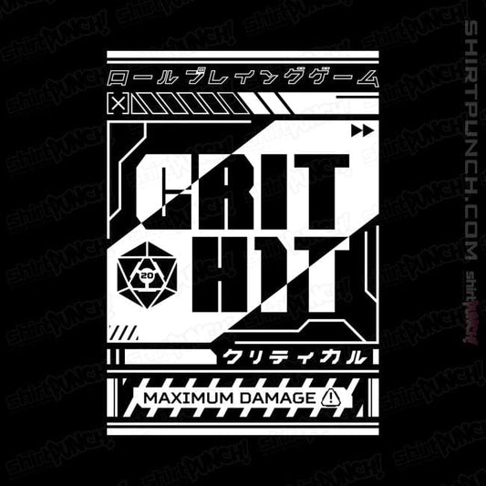 Shirts Magnets / 3"x3" / Black Cyberpunk Critical Hit