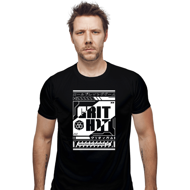 Shirts Fitted Shirts, Mens / Small / Black Cyberpunk Critical Hit