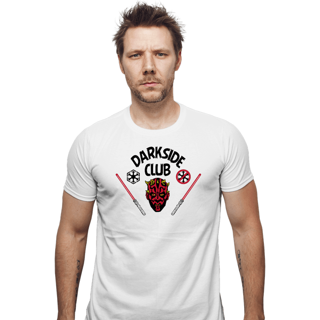 Secret_Shirts Fitted Shirts, Mens / Small / White Darkside Club