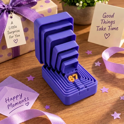 6-Layer Nesting Prank Gift Box | Pick Your Surprise: Middle Finger, Spider or Number 67