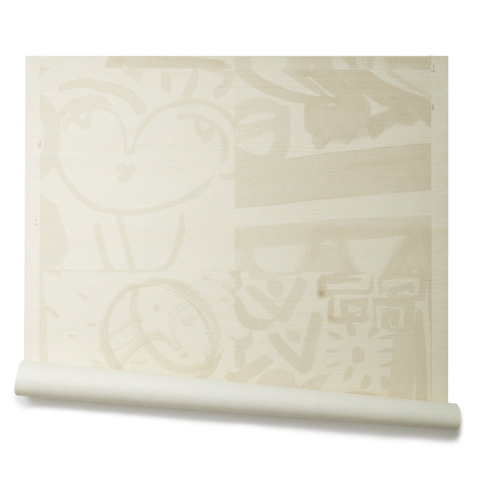 Faces Mosaic Grasscloth - Retail