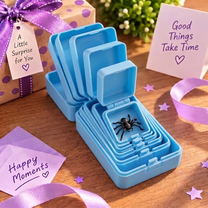 6-Layer Nesting Prank Gift Box | Pick Your Surprise: Middle Finger, Spider or Number 67