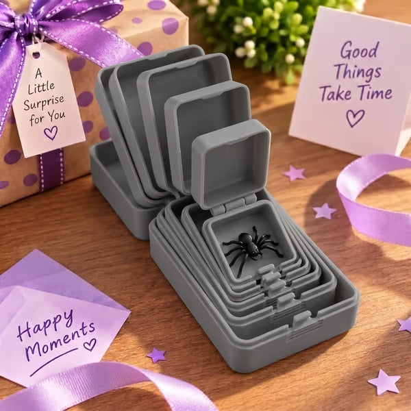 6-Layer Nesting Prank Gift Box | Pick Your Surprise: Middle Finger, Spider or Number 67