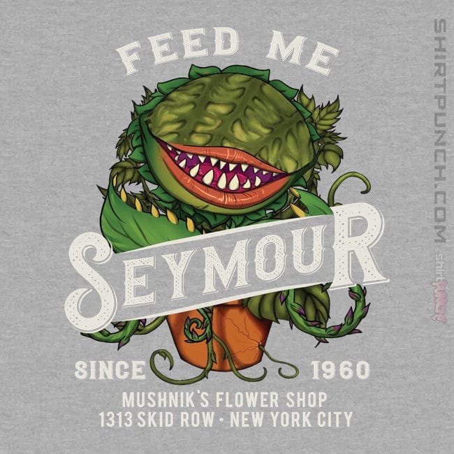 Secret_Shirts Magnets / 3"x3" / Sports Grey Feed Me Seymour!