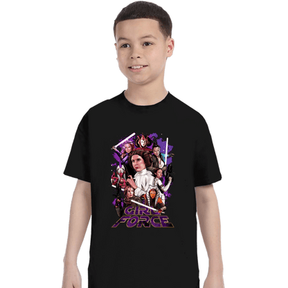Shirts T-Shirts, Youth / XS / Black Girl Force