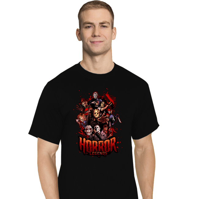 Secret_Shirts T-Shirts, Tall / Large / Black Horror Legends