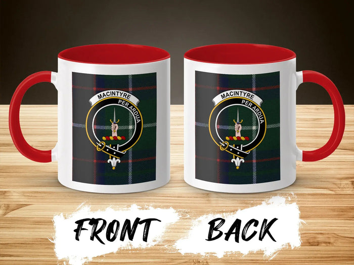 MacIntyre Per Ardua clan crest ceramic mug — clan design on 11oz glossy ceramic
