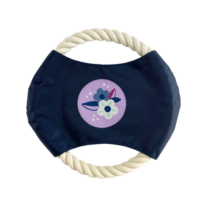 Metro Floral - Dog Rope Disc Toy
