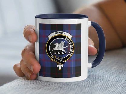 Nevoy Marte Et Arte Crest Tartan Mug Coffee Cup