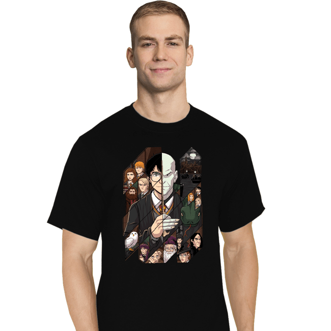 Shirts T-Shirts, Tall / Large / Black Potter Tiles