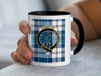 Roberton For Security Anchor Plaid Design Mug