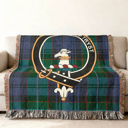 Scottish Clan Crest Tartan Blanket Throw