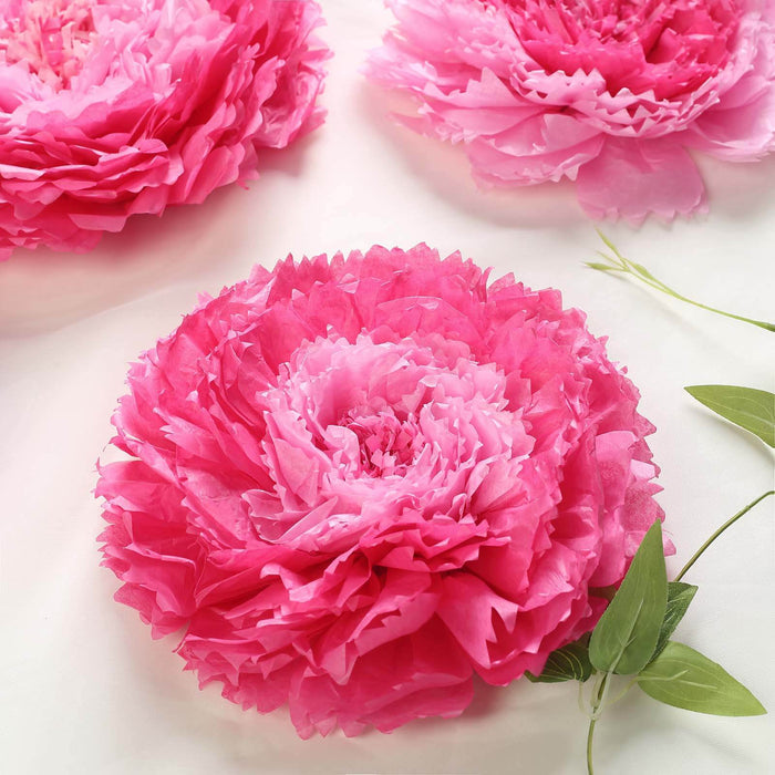 Pink peony flower decoration on a neutral background.