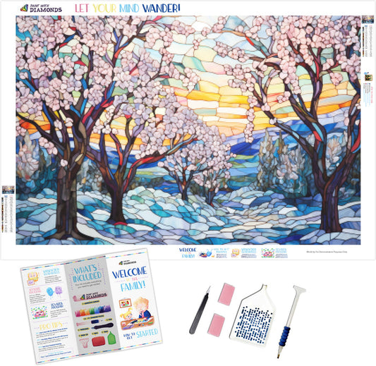 Snow-Covered Orchard