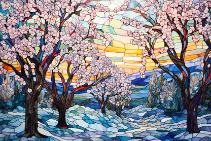 Snow-Covered Orchard