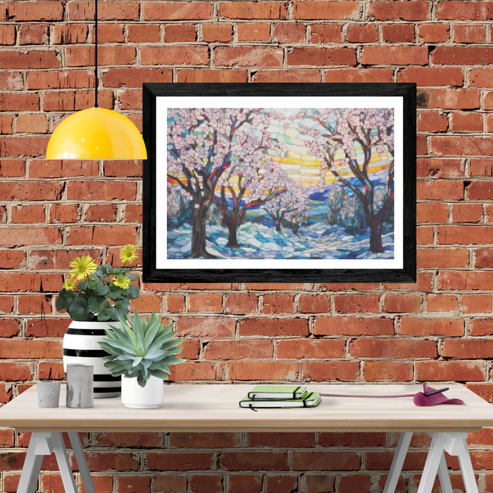 Snow-Covered Orchard