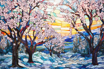 Snow-Covered Orchard