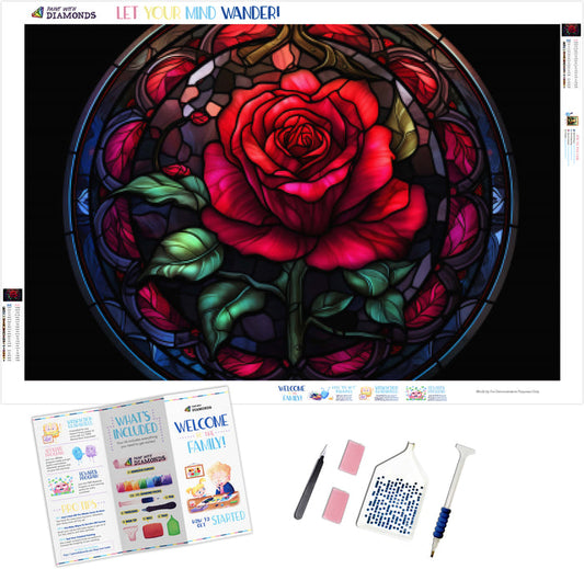Stained Glass Rose Window