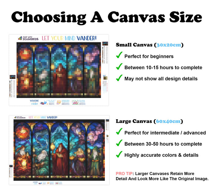 Stained Glass Wizards And Witches