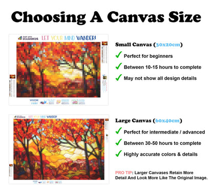 Stunning Autumn Leaves Stained Glass