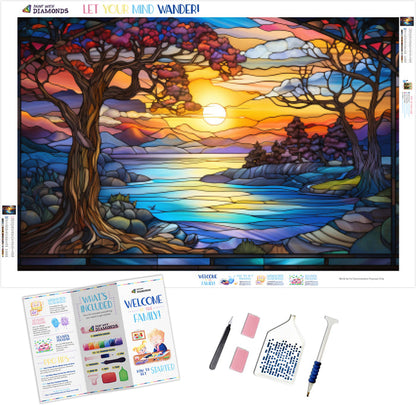 Sunset Symphony Stained Glass