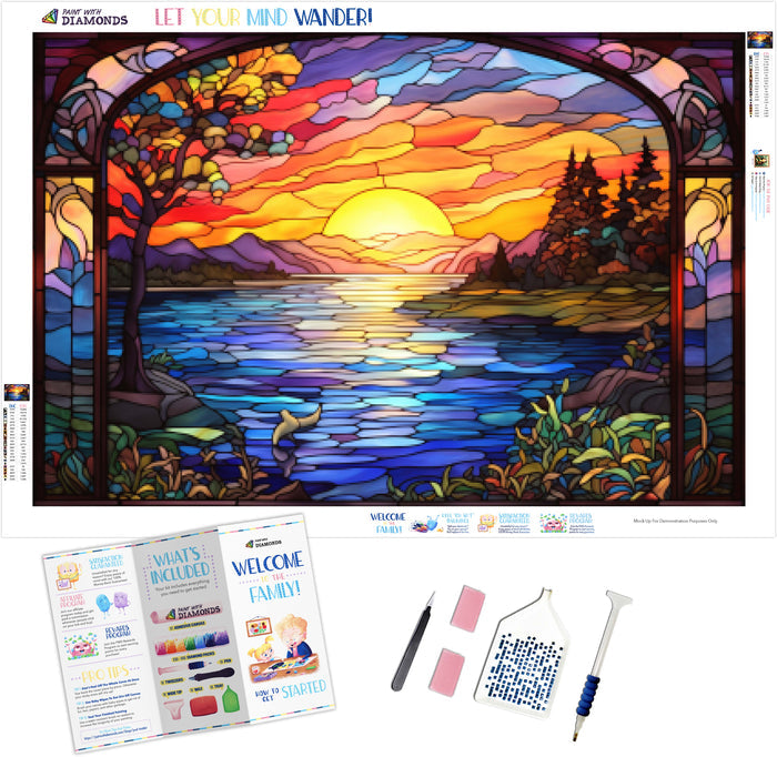 Sunset Symphony Stained Glass