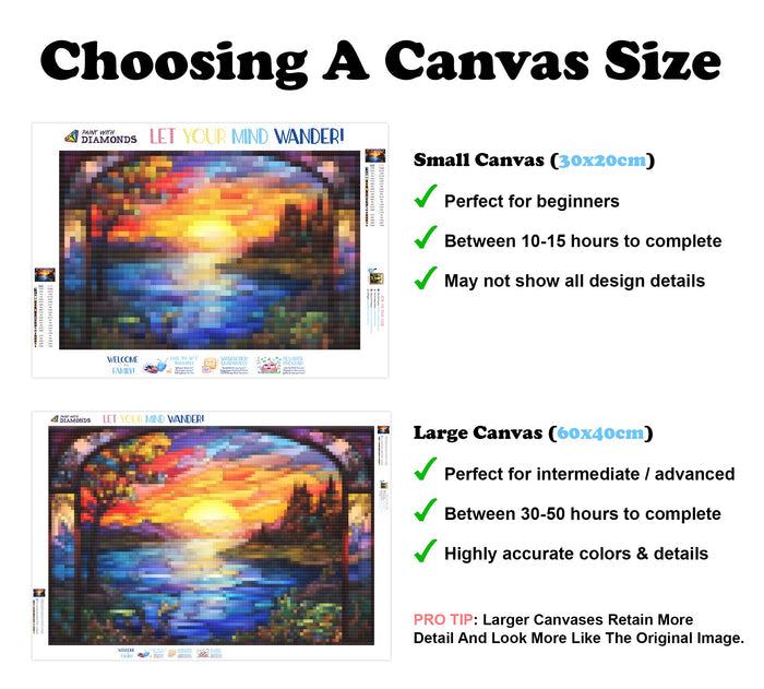 Sunset Symphony Stained Glass