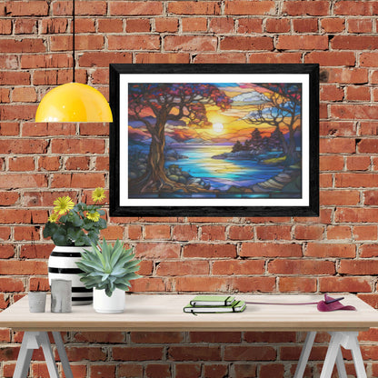 Sunset Symphony Stained Glass