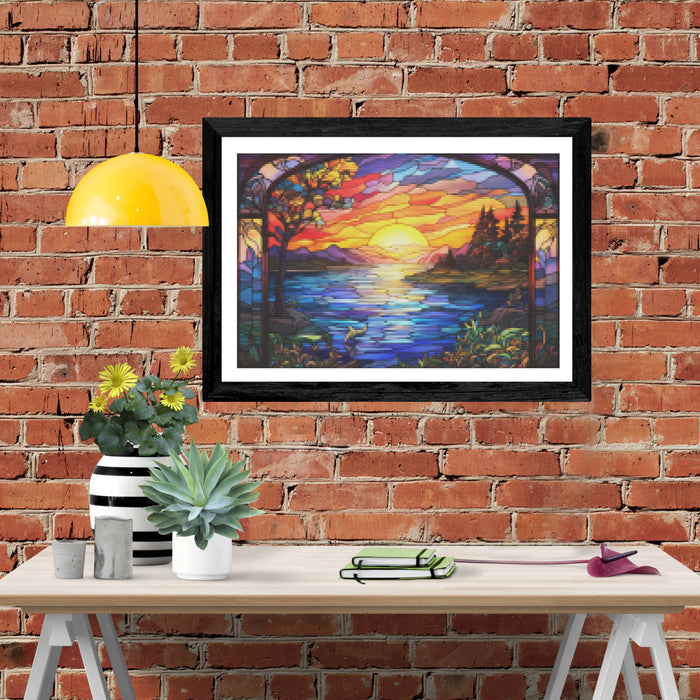 Sunset Symphony Stained Glass