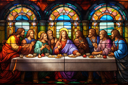 The Last Supper Stained Glass