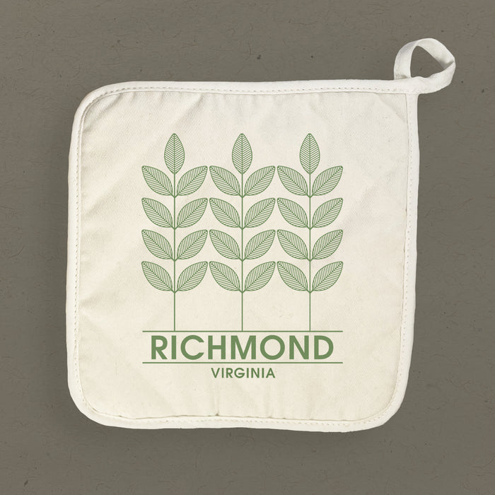 Three Plants City State - Custom Cotton Pot Holder