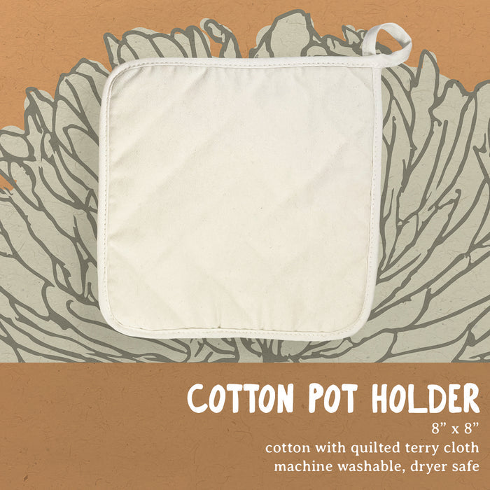 Three Plants City State - Custom Cotton Pot Holder