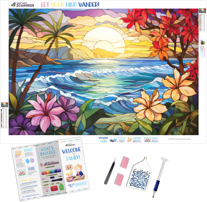 Tropical Paradise Stained Glass