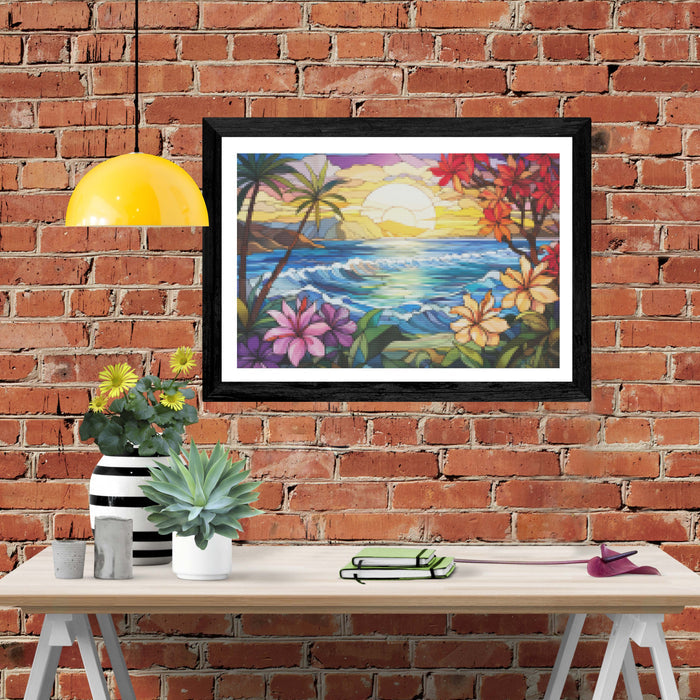 Tropical Paradise Stained Glass