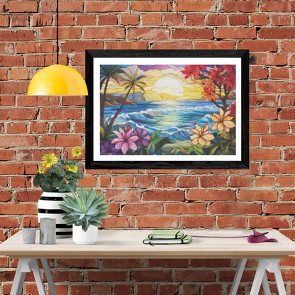 Tropical Paradise Stained Glass