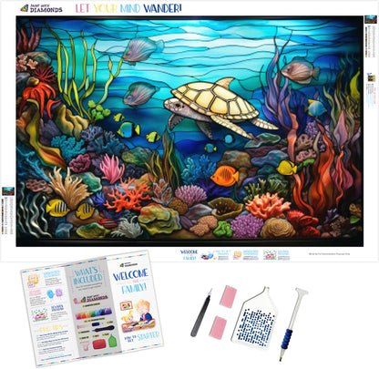 Under The Sea Stained Glass