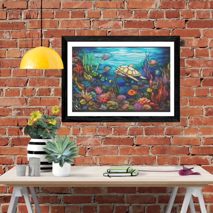 Under The Sea Stained Glass