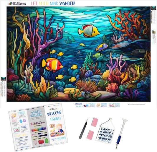 Underwater Oasis Stained Glass
