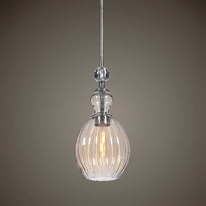 Uttermost GiGi 1 Light Glass Mini Pendant
