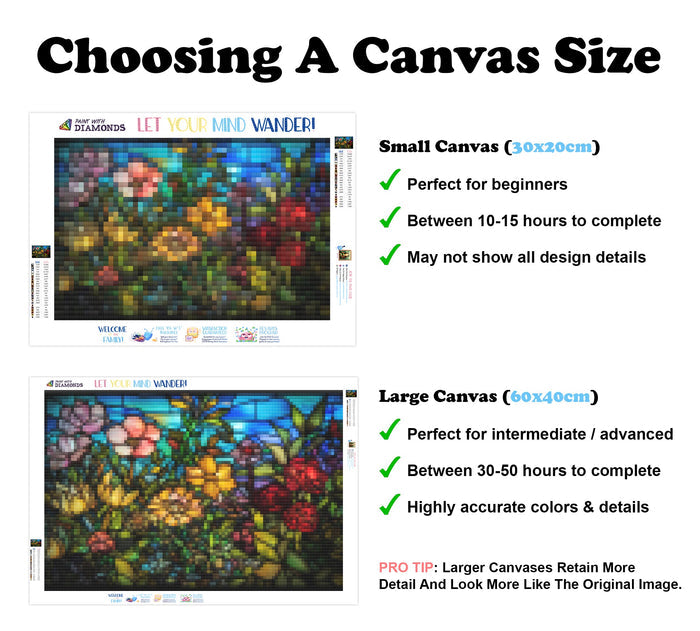 Vibrant Garden Stained Glass