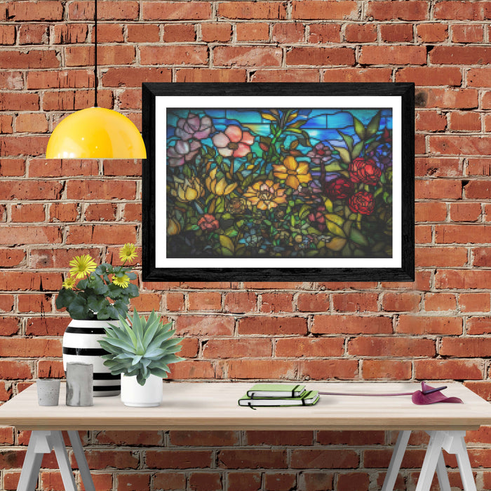 Vibrant Garden Stained Glass