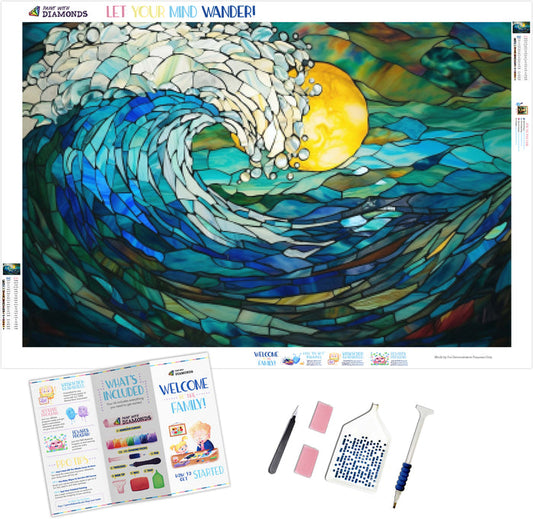 Waves Of Color Stained Glass